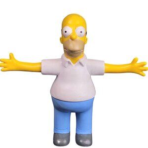 Homer Simpson Vintage 1990 Bendable Figure Toy 90s Cartoon TV Show Play Simpsons
